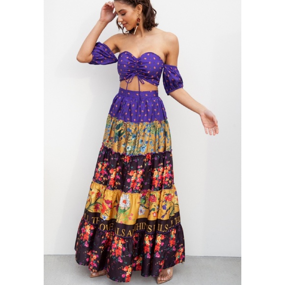 Latiste Dresses & Skirts - LAST 1! NWT Off Shoulder Crop Top & Maxi Skirt Set